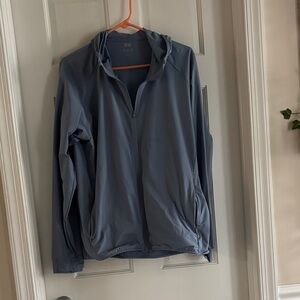 Uniqlo Men’s Hooded Windbreaker — Slate Blue